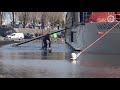 Hoogwater: deel lage kade in Arnhem afgesloten