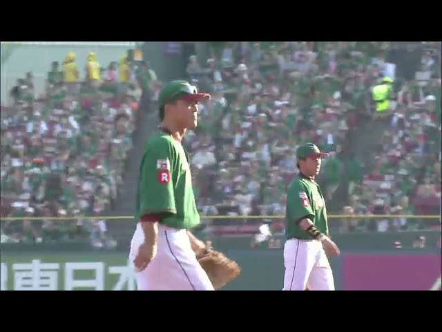 【1回表】イーグルス痛恨!! サード・松井稼 イレギュラーバウンドを捕球できず... タイムリーエラーで2点を失う... !! 2014/8/3 E-L