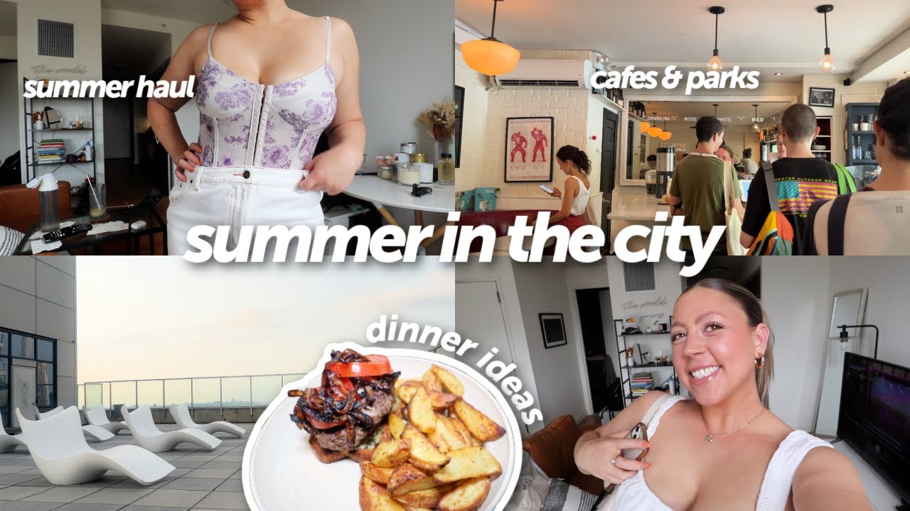 SUMMER DAYS IN THE CITY: BACK IN ROUTINE, WORKING OUT + COOKING, CLOTHING HAUL, GOAT FESTIVAL!