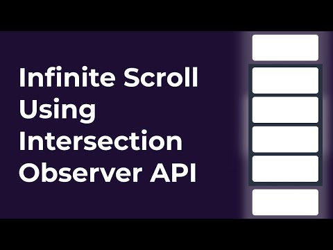 Infinite Scroll Using Intersection Observer Api React