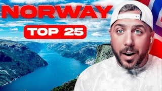 American Reacts to Top 25 Places to Visit in Norway 🇳🇴
