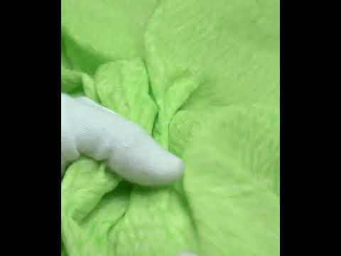 Abstract Lemon Green Shibori 90 GSM Pure Cotton Fabric 85 — video