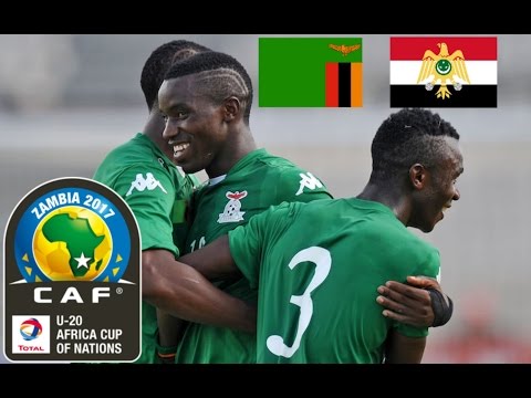 🇿🇲 Zambia 3-1 Egypt 🇪🇬  Under 20 AFCON 2017 Full Game + Highlights