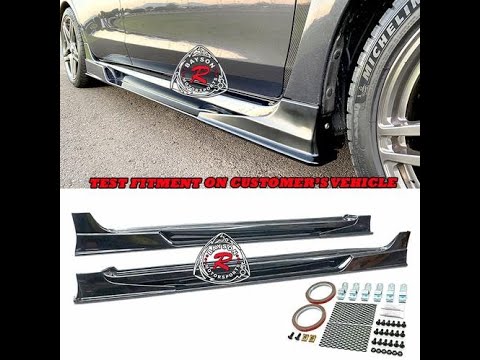 Installation Reference for 2015-2020 SUBARU WRX STI VR-II STYLE SIDE SKIRTS W SIDE AIR SHROUD