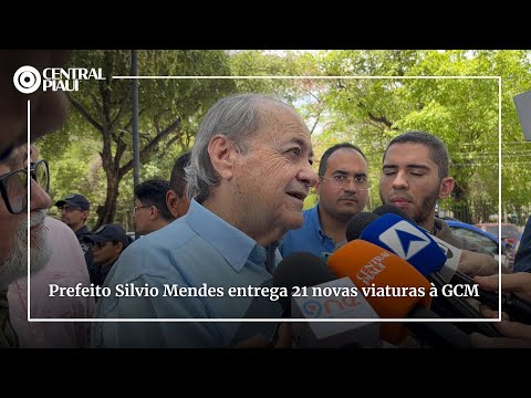 Prefeito Silvio Mendes entrega 21 novas viaturas à GCM