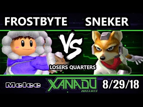 S@X 265 SSBM -  Frostbyte (Ice Climbers) Vs. TGG | Sneker (Fox) Smash Melee Losers Quarters