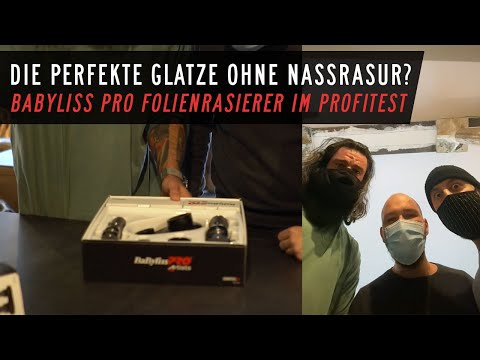 Mobili įkraunama plaukų skutimo mašinėlė BaByliss PRO Double Foil Metal Shaver FXFS2E video