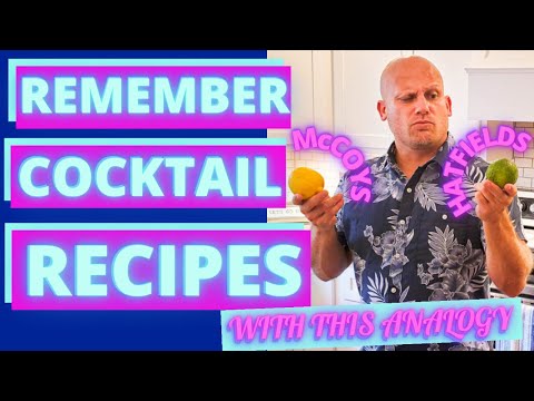 REMEMBER COCKTAIL RECIPES WITH THE HATFIELD & MCCOYS ANALOGY | GIMLETS, SOURS, AND MORE EXPLAINED
