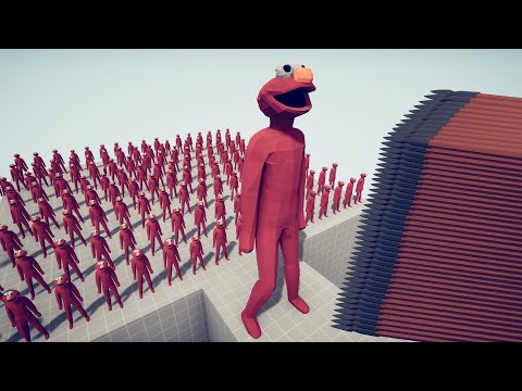 100x ELMO + GIANT vs EVERY GOD | Totally Accurate Battle Simulator TABS