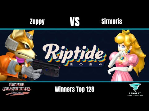 Zuppy (Fox) vs Sirmeris (Peach) - Melee Winners Top 128 - Riptide 2024