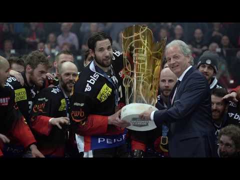 Fans und Spieler feiern den 16. Meistertitel des SCB