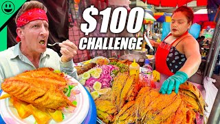 $100 Peru Street Food Challenge in Lima!! We Needed Security!!