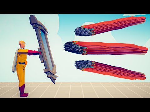 1000x OVERPOWERED SPEARS vs UNITS - Totally Accurate Battle Simulator TABS