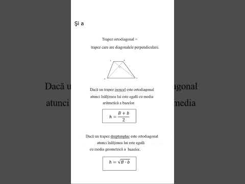 Geometrie - Patrulatere. Clasificarea trapezelor