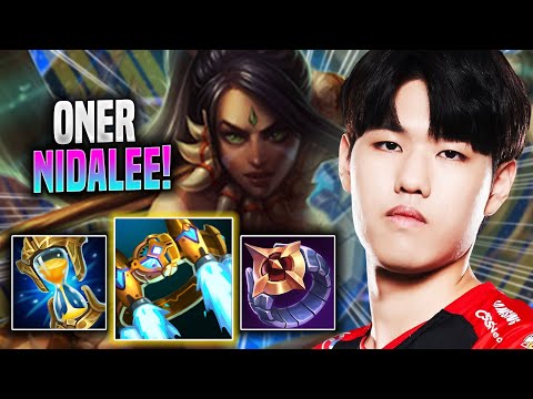ONER DESTROYING WITH NIDALEE! - T1 Oner Plays Nidalee JUNGLE vs Graves! | Season 2022