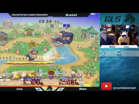 Charity Party in Tanner's Basement - Lucy (DK) vs. Blake (Wario)