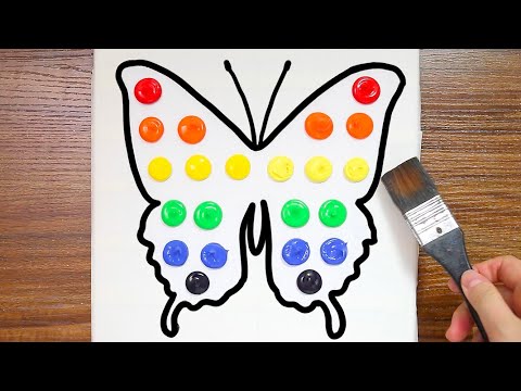 Acrylic Painting on Canvas Step by Step #692-You And Me Watching Butterflies - Serena Art