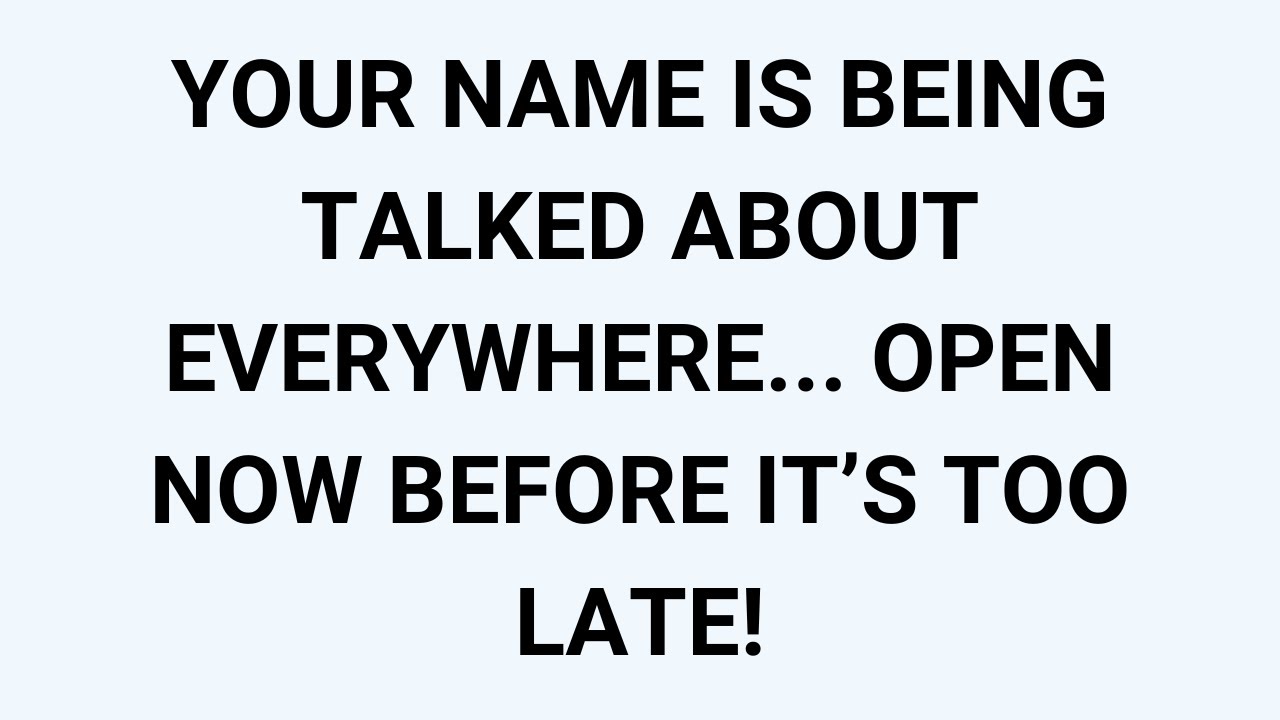 🧾YOUR NAME IS BEING TALKED ABOUT EVERYWHERE... OPEN NOW BEFORE IT IS TOO LATE!
