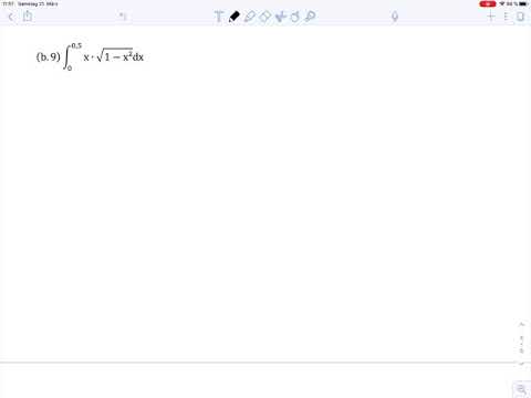 Übungsblatt2 Aufgabe b9 - Integration per Substitution