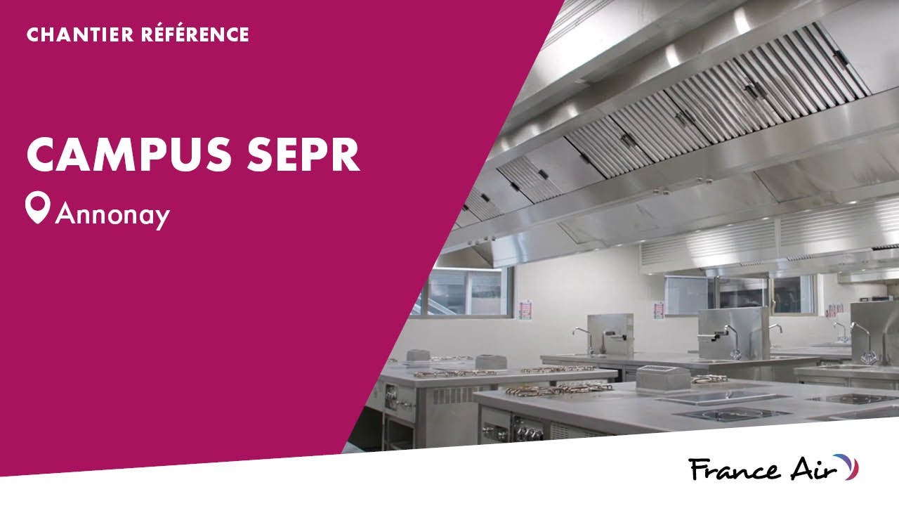 [Chantier référence] Conception de Cuisines Professionnelles la SEPR d’Annonay