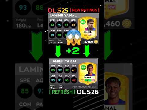 DLS 26 | 📣📣 NEW RATING PLAYERS IN DLS 26 (P#4)  #dls26 # newrating #football #yamal #dls25
