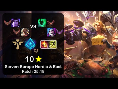 Taric Support + Corki vs Thresh + Jinx - EUNE GrandMaster - Patch 25.18