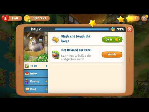 Gardenscapes Stable Area # wash and brush the horse