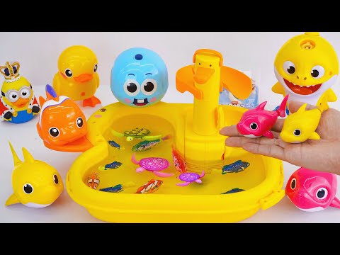[Toy asmr] Baby Shark & Zuru Fish & Nino Fish & Turtle RC & Aquarium ASMR Satisfying with Unboxing