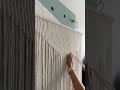 Half way through this macrame piece #macrame #wallhanging #process