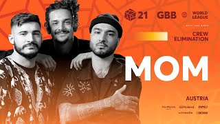 I CANT 😂  this is the most entertaining elimination I’ve seen on the gbb stage（00:06:03 - 00:11:15） - M.O.M. 🇦🇹 | GRAND BEATBOX BATTLE 2021: WORLD LEAGUE | Crew Showcase
