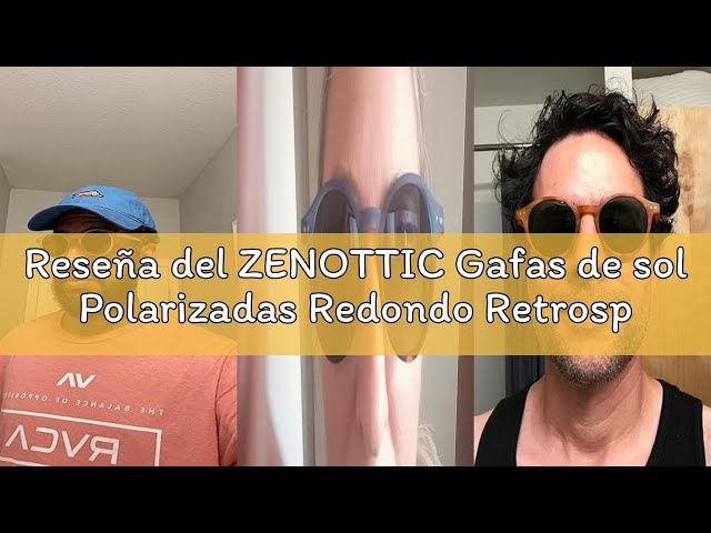Vídeo relacionado con ZENOTTIC Gafas de sol Polarizadas Redondo Retrospectivo Clásico Retrospectivo Lentes de sol Marco UV400 Para hombres y mujeres (cristal + rosa)