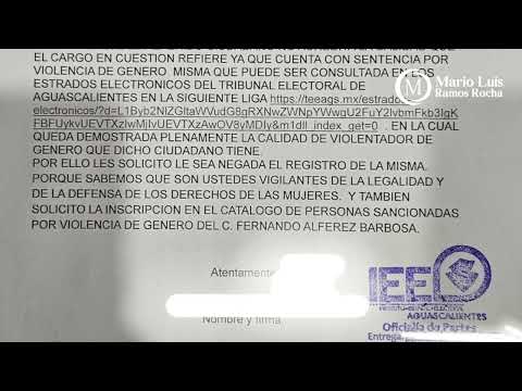 Demandan al Instituto Estatal Electoral rechazar candidatura plurinominal de Fernando Alférez