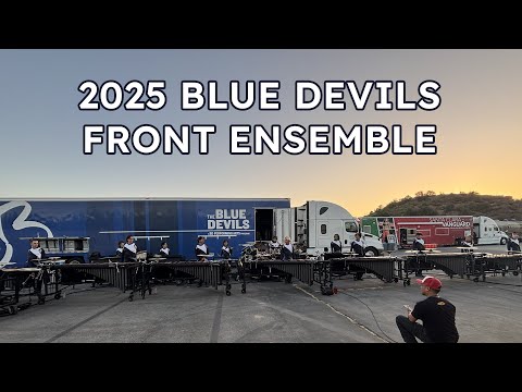 2025 Blue Devils Front Ensemble In The Lot @ Western Corps Connection