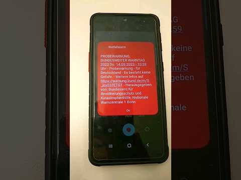 Probewarnung 🚨 über Cell Broadcast am Bundesweiten Warntag! #warntag #warntag2023 #probealarm #alarm