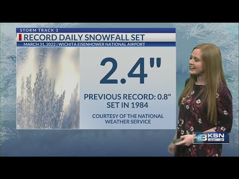 Spring snow sets record in Wichita, causes some crashes