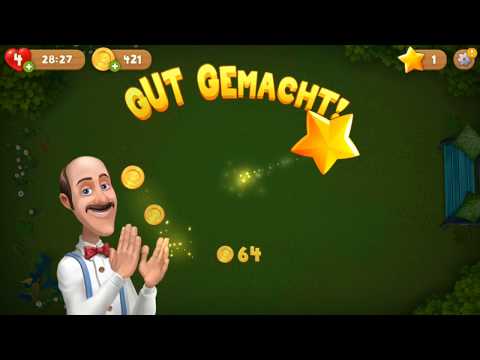 Gardenscapes Level 1277 Lösung / Help / Solution - Mobil Handy Spiel Gameplay Let's Play