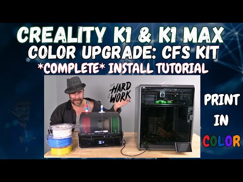 TUTORIAL: Creality CFS COLOR Upgrade Mod Kit for K1 & K1 MAX 3D Printer