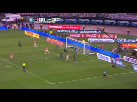 Lo perdió Driussi. River 0 - San Martín SJ 1. Fecha 20. Primera División 2015. FPT.