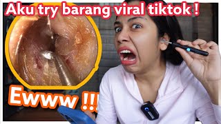 Shopee / tiktok haul ! Aku beli korek telinga ada camera 🤢🤮 tengok apa yang aku jumpa weh 😭