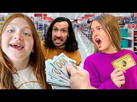 SALiSH challenges ADLEY to spend $500!!  Shopping Spree with 9 year olds, Doll Stuff, Crafts, Pizza