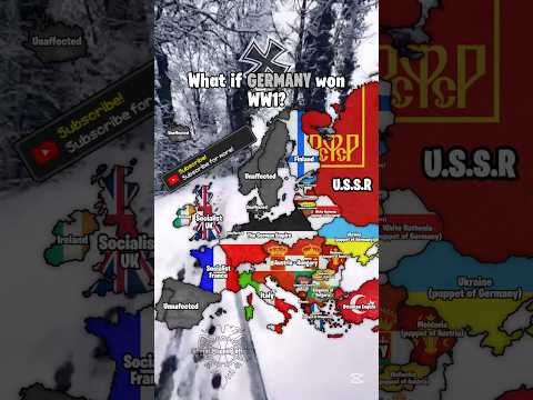 what if Germany won ￼WW1? #mapping #germany #ww1 #kaiserreich #viral