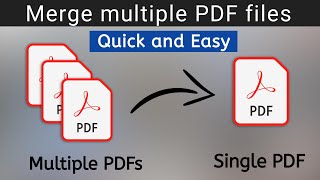 How to merge PDF files into one | To combine PDF files on windows