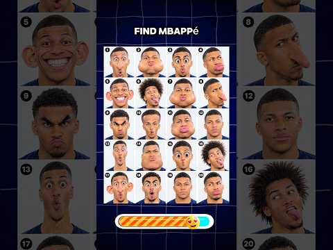Find Kylian Mbappé, Mohamed Salah & Robert Lewandowski? 👀⚽ #shorts