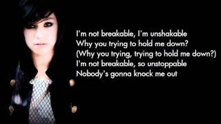 Christina Grimmie- Not Fragile lyrics