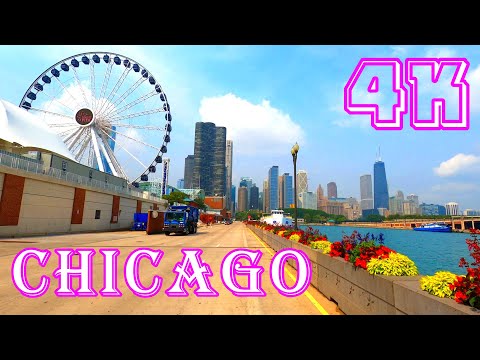 Great Chicago Downtown Drive 4K - UHD