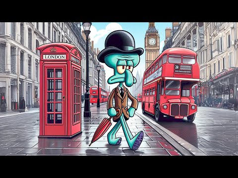 "Squid's Going to London" - AI Squidward sings AJR's "Steve's Going to London"