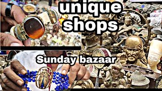 unique shops in Hyderabad l antique items l street vendors l sunday bazaar l PART 1 l