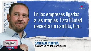 Santiago Taboada insiste en nexos entre Clara Brugada y René Bejarano | Ciro Gómez Leyva
