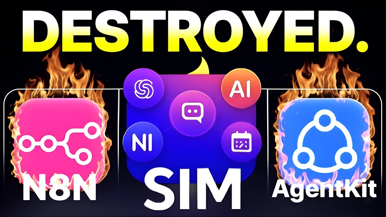 NEW Sim AI DESTROYS N8N and AgentKit? (FREE!) 🤯
