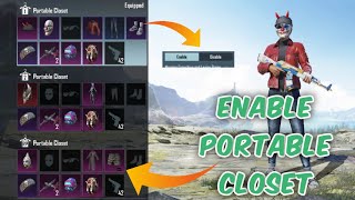 HOW TO UNLOCKED PORTABLE CLOSET IN PUBG MOBILE || HOW TO UNLOCK PORTABLE CLOSET IN BGMI